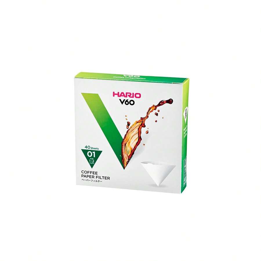 Giấy lọc cà phê trắng Hario -01 40 tờ - trắng - Xem 1