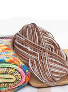 4 Balls X 50g Cozy Acrylic Yarn, DIY Knitting Material For Scarf, Plush Toys, Gifts - Multicolor - View 20