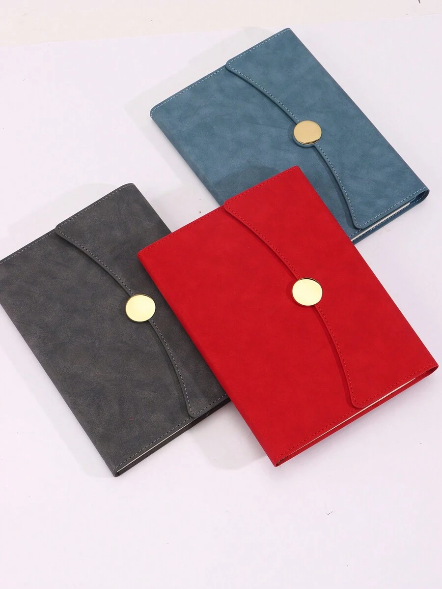 1 set Taccuino/Diario ad anelli di formato A5 con chiusura magnetica, blocco note premium per il business