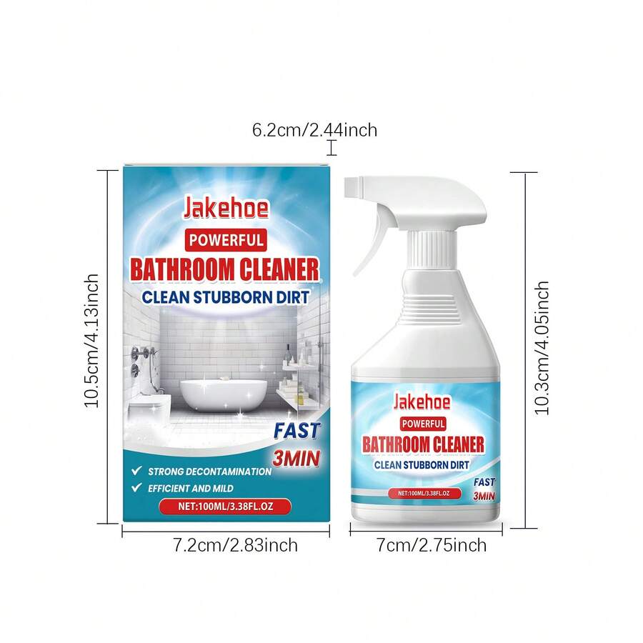 Bathroom Cleaner Clean Bathroom Glass Door Bathtub Stain Remover Water