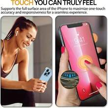 1 miếng kính cường lực toàn màn hình độ nét cao bằng thép cho Apple IPhone 15/14 Pro Max - Trong sáng - Xem 4