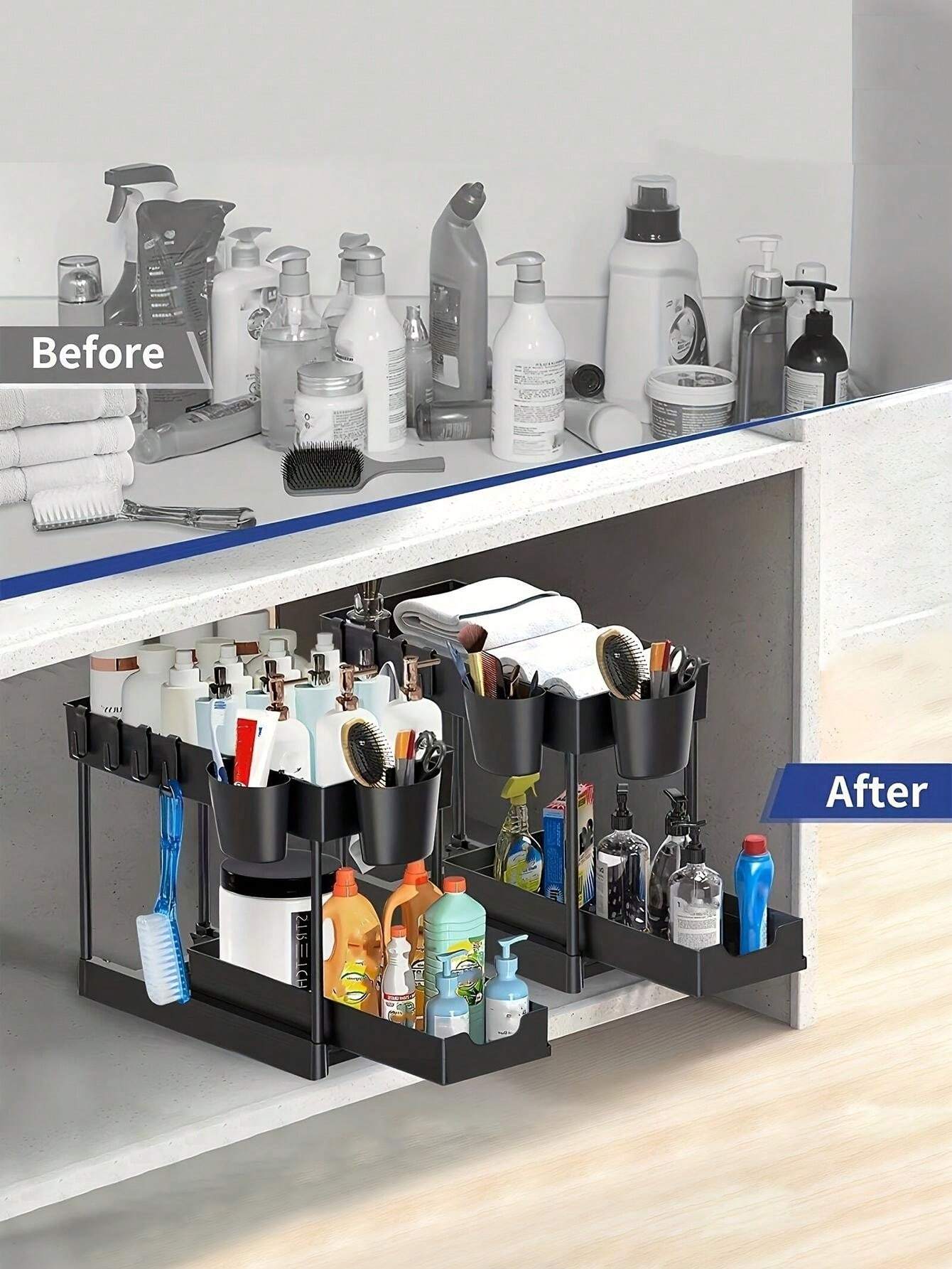 Bathroom Storage Shelf Organizer Multilayer Rack, Kitchen