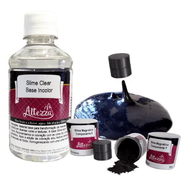 Combo Para Slime Magnético - Escolha Seu Combo - Diy Slime Diversão Ferias Sensorial Colorido Presente Clear Fluffy Massinha Meleca Geleca Slime Ativador Universal Altezza