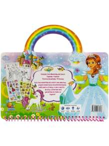 Princesses Coloring Book Suitcase With Stickers - 彩色 - 查看 3