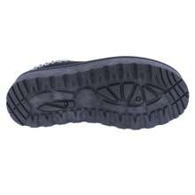 BELOVELY[SNOWBOOTS-14]Women's Cozy Slipper Flat Flip Flop With Laced Pattern | Spider Party Furry Plush Fuzzy - 黑色 - 查看 6