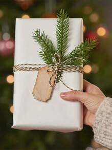 5/10/20 Pieces Of Cedar Picking Artificial Pine Needle Branches Winter False Flocking Branches Christmas Green Spray Handicraft Wreath Wreath, Halloween, Halloween Decoration