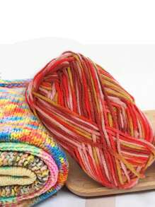 4 Balls X 50g Cozy Acrylic Yarn, DIY Knitting Material For Scarf, Plush Toys, Gifts - Multicolor - View 13