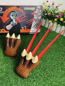 1pc Đồ chơi móng vuốt khủng long có thể thu vào/ móng vuốt sói Dao trọng lực kéo dài thực tế Đồ chơi sáng tạo - Nhiều màu - Xem 8