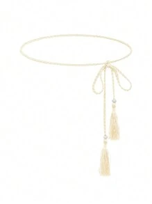 1 pieza Cuerda casual para la cintura de mujer, decoración de cinturón simple y elegante, adecuado para combinar con vestidos largos o camisas en atuendos diarios de verano, escuela, otoño, Halloween