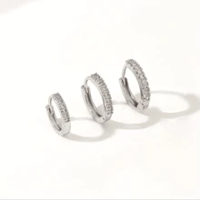 3pcs Copper Material Women Hoop Earrings Set, Minimalist Classic Style, Daily Wear Fashion Delicate Earrings Creative Gift