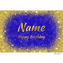 SuzanneHome （定制）1 件个性化黑色/金色/银色/蓝色/紫色闪光涤纶摄影背景，摄影工作室道具，适用于生日派对、男士/女士摄影、成人活动、一周年、周年纪念、返校、退休派对 - 彩色 - 查看 38