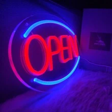 LED Open Signs For Business, Neon Open Sign, Bright Electric Light Up Colorfull Open Sign For Store Window Door Coffee Shop Florist Bar Salon Hotel Restaurant - Multi-color light - View 2
