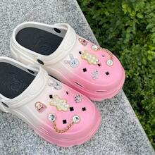 10 chiếc nút trang trí giày DIY - Nút trang trí giày/dép làm vườn sáng bóng và thời trang siêu dễ thương, đổi màu, thích hợp cho guốc, trang trí mặt giày bằng acrylic có thể tháo rời, phụ kiện cho bé gái và trẻ em, quà tặng Giáng sinh - Nhiều màu - Xem 7