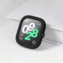 1pc Starlight Color Soft Silicone Protective Case, Compatible With Redmi Watch, Available In White, Black, Pink, Light Gray, Yellow, Dark Gray, Dark Green, Dark Blue, Mint Green, Purple