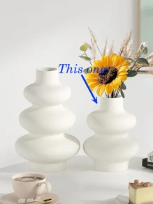 陶瓷花瓶，现代家居装饰，白色/黑色圆形花瓶，现代干花花瓶，波西米亚风格家居装饰，非常适合婚礼艺术装饰，母亲节礼物 - 多色 - 查看 11