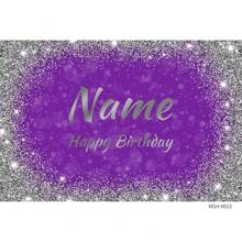 SuzanneHome （定制）1 件个性化黑色/金色/银色/蓝色/紫色闪光涤纶摄影背景，摄影工作室道具，适用于生日派对、男士/女士摄影、成人活动、一周年、周年纪念、返校、退休派对 - 彩色 - 查看 66