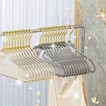 亚克力衣架，防滑设计，无缝衣架，坚固耐用的衣架，用于晾晒、存放和整理家用衣物，适用于卧室、浴室、家居