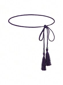 1 pieza Cuerda casual para la cintura de mujer, decoración de cinturón simple y elegante, adecuado para combinar con vestidos largos o camisas en atuendos diarios de verano, escuela, otoño, Halloween