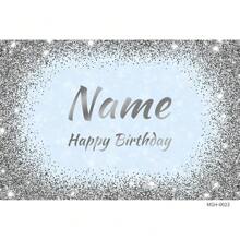 SuzanneHome （定制）1 件个性化黑色/金色/银色/蓝色/紫色闪光涤纶摄影背景，摄影工作室道具，适用于生日派对、男士/女士摄影、成人活动、一周年、周年纪念、返校、退休派对 - 彩色 - 查看 39