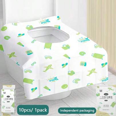 Juego de 10/20/30/40/50 piezas de cubiertas desechables para asiento de inodoro, adecuadas tanto para niños como para adultos, con mayor impermeabilidad, empaque portátil para viajes, adecuado para entrenamiento de ir al baño