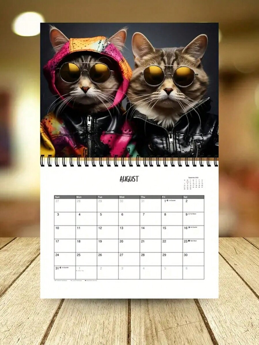 2025 Stylish Cats Calendar Feline Fashion For The Year Ahead Monthly