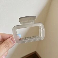 1 cái/6 cái Kích thước nhỏ, Màu sắc cổ điển, Kiểu dáng đa năng, Kẹp tóc Acrylic vuông mờ, Phụ kiện tóc thanh lịch và thời trang cho nữ, Thích hợp cho cuộc sống hàng ngày, Tiệc tùng, Giải trí, Công việc, Du lịch, Giặt giũ, Trang điểm - Nhiều màu - Xem 10