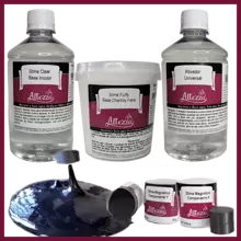 Kit Transparent Glue 500g + Activator For Universal Slime 500ml + Fluffy Chantilly 400g Altezza Altezza - Super Premium Complete Slime - Creative DIY Slimes Factory - Complete Slime Kit - Making Slimes - Offer - Special Promotion - 套件 + 磁性 X 和 Y - 查看 1