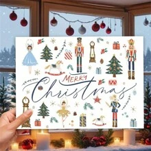 1PC Lời chúc mừng lễ hội múa ba lê Kẹp hạt dẻ cho Giáng sinh, sinh nhật và năm mới - Thiệp Giáng sinh vui nhộn cho chồng, Quà tặng Giáng sinh cho bạn trai, Đồ trang trí Giáng sinh vui vẻ - Nhiều màu - Xem 4