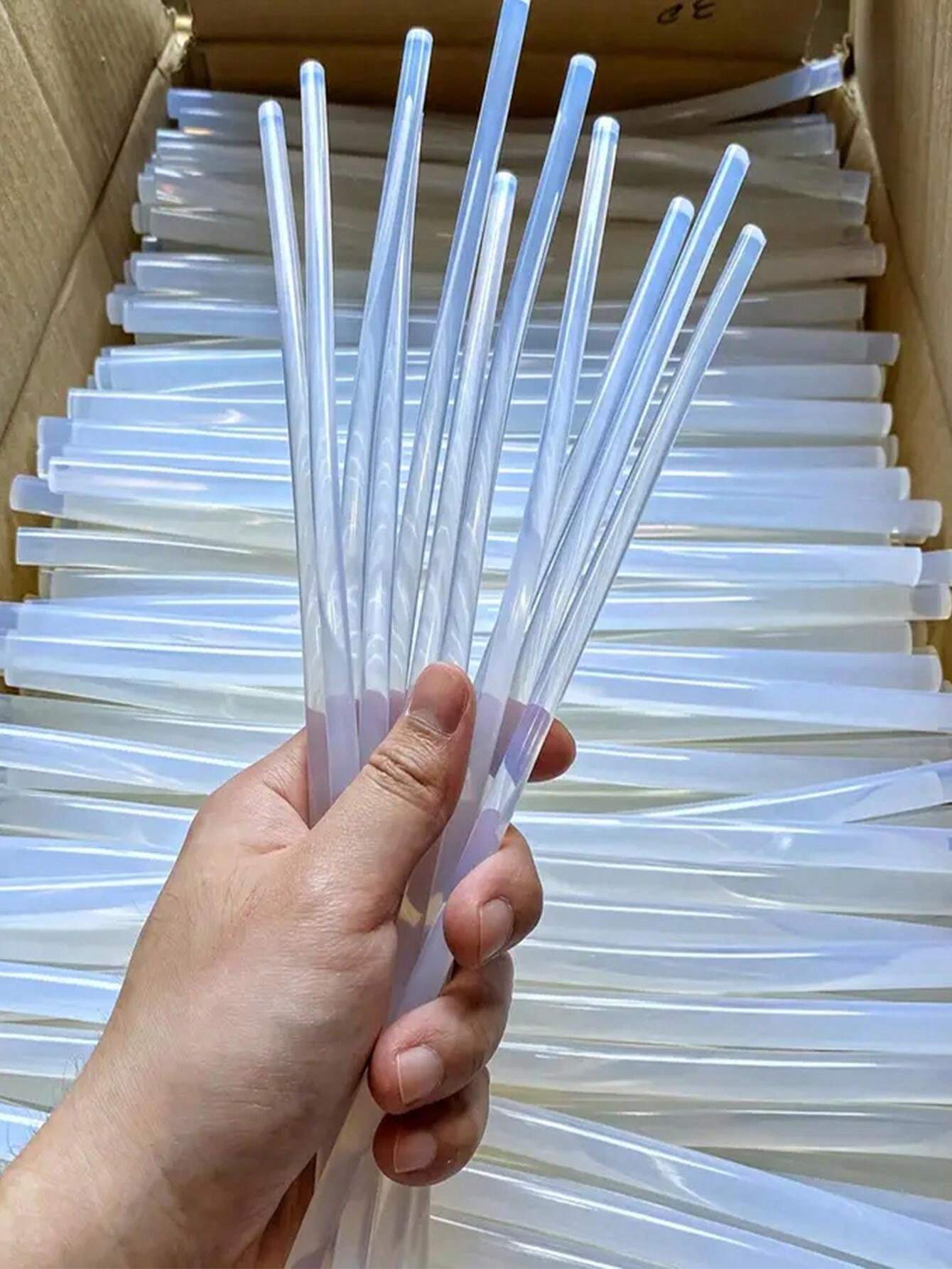 20pcs Extra Long Hot Melt Glue Sticks, 0.27*7.87in, Suitable For Most