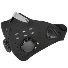 Máscaras faciales para motocicleta negras, transpirables, de media cara con filtro. Máscara de moto anti polvo para protección al aire libre, carreras, conducción de motocross. Máscara facial para motociclista, accesorios para hombres y mujeres - Negro - Ver 5