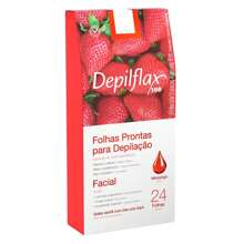 Kit 4 Box Ready Sheet Facial And Body Waxing Cold Wax Depilatory Depilatory Strawberry Mint Depilflax - 綠色 - 查看 8