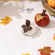 1 件全新感恩节装饰橙色南瓜挂饰，收获针织小南瓜雕像，家居装饰，圣诞节