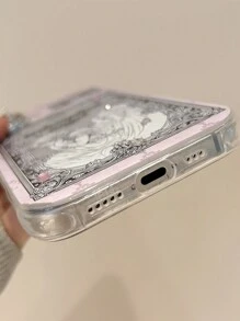苹果基督教手机壳复古欧洲丘比特天使手机壳兼容 iPhone 16 15 14 13 12 Pro Max 11 INS 闪光镜头保护套奢华极光激光壳 - 女天使 - 查看 6