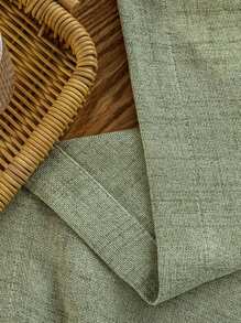 1 件抹茶色薄纱窗帘，现代简约风格，涤纶，半透明，仿亚麻纹理，适用于客厅、卧室、阳台、凸窗家居装饰，仅窗帘 - 不含轨道或窗帘杆