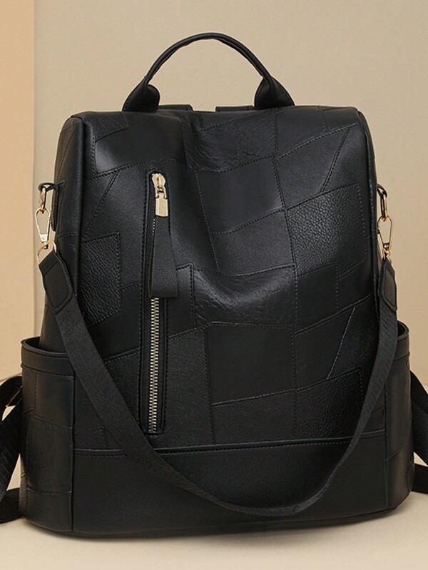 حقيبة ظهر ذات سعة كبيرة بسحاب عادي، للاستخدام اليومي العادي شنطه جامعه شنط جامعات شنطة ظهر للسفر حقيبه جامعه