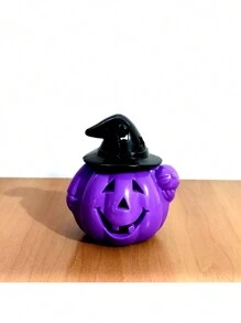5 Purple Witch Pumpkins Halloween Party Decoration Witches - 紫色 - 查看 2