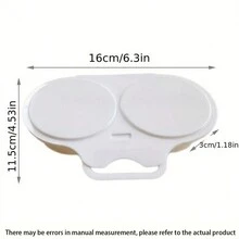 1pc Microwave Egg Steamer Kitchen Fried Egg Maker DIY Egg Tool - White - View 7