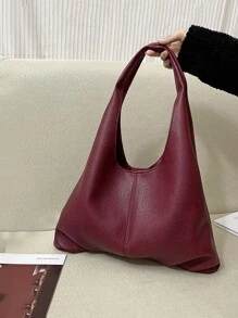 2pcs New Fashion Large Capacity Casual Versatile Mother-Child Bags, Soft Leather-Feel PU Material, High-Quality Handbag & Shoulder Bag For Women, Elegant & Suitable For Office, Work, University Students, Daily Use
