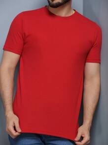 Men's Cotton Shirt With Elastane - Đỏ - Xem 8