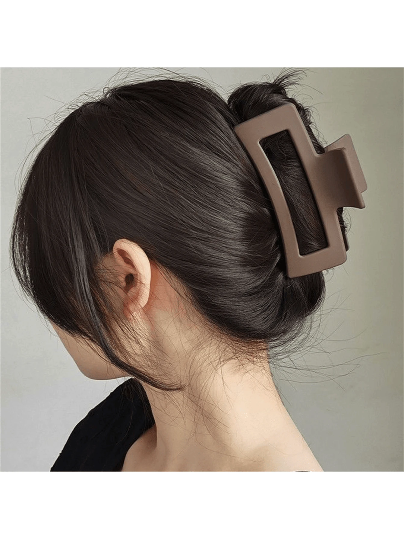 1pc Fish Tail Hair Clip, Simple And Elegant Design, Available In 3