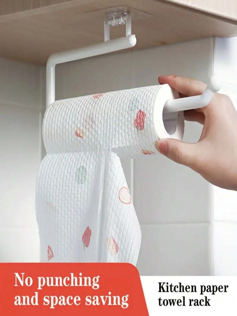 Plastic Paper Towel Holder Rack Surface Mount Kitchen Roll