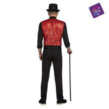 Costume da mago con gilet rosso taglia M-L ✅ Consegna 24/48 ore in Spagna (penisola) - Costumi da mago - Costumi da uomo - My Other Me - Rif. 206051 - Multicolore - Visualizzare 3