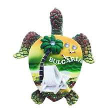 1 件欧洲保加利亚旅游纪念品彩绘装饰艺术磁性冰箱贴 - 彩色 - 查看 8