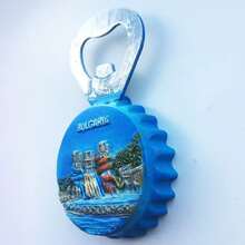 1 件欧洲保加利亚旅游纪念品彩绘装饰艺术磁性冰箱贴 - 彩色 - 查看 5