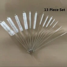10/13 Set Multifunctional Cleaning Brushes, 8 Inch Nylon Tube Brush SetCleaner For Sippy Cup, Water Bottle, Keyboard And TubesDrinking Straw Cleaning Brush Narrow Neck Bottles Cups With Hook,Garden Tools - Multicolor - View 14