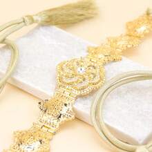 1 件新款阿拉伯女士腰链手绳流苏摩洛哥长袍腰带金色水晶长袍装饰 - 金屬腰帶配件 - 查看 5