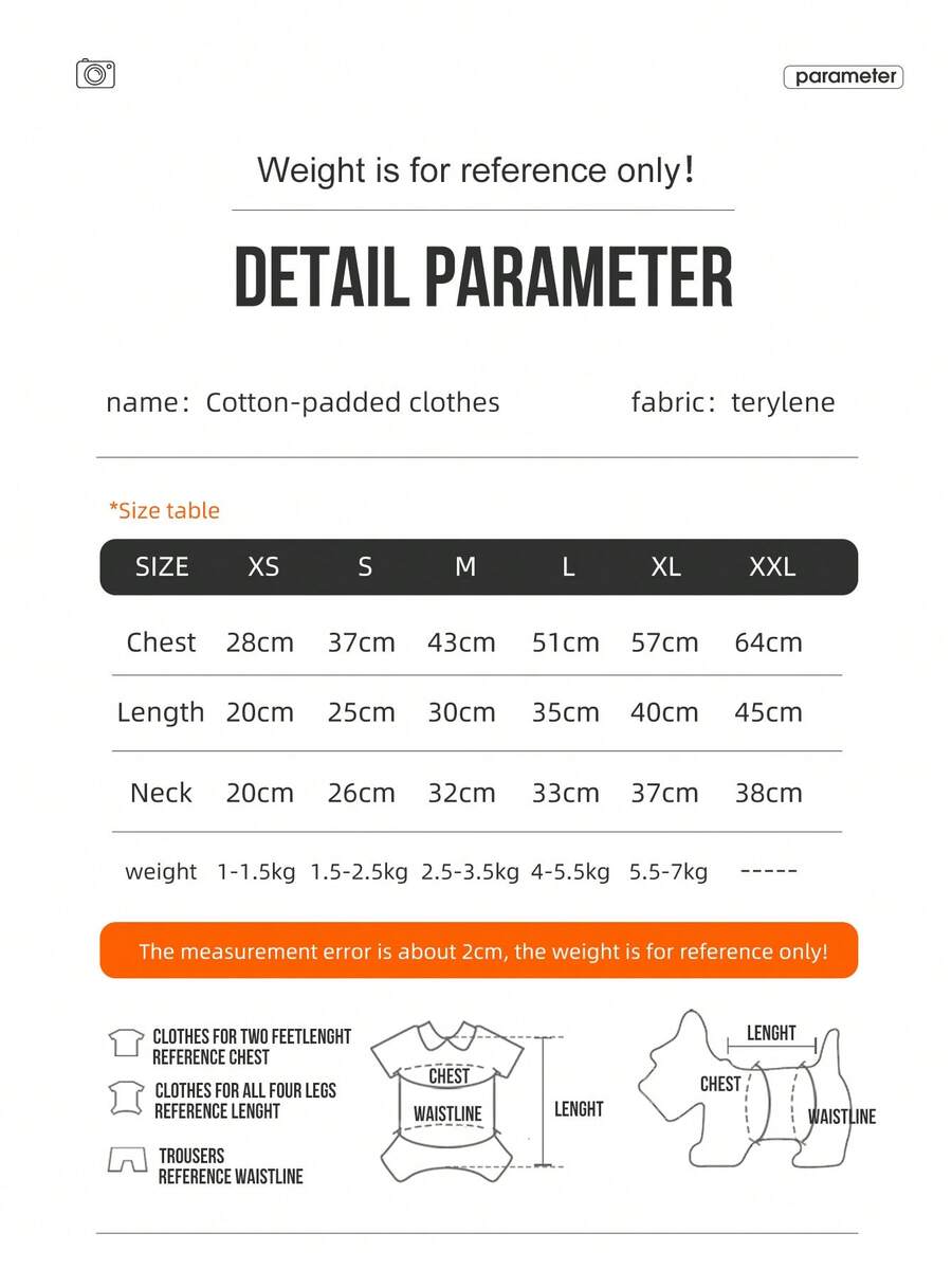 New Dog Coat Vest, Winter Pet Princess Dress Cotton Outfit, Dog Jacket