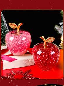 水晶苹果饰品，情人节礼物，送给男朋友、女朋友、闺蜜的浪漫饰品，汽车饰品 - 彩色 - 查看 7