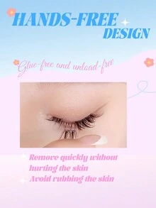 ELYCO 36 件睫毛无需胶水，柔软卷曲，0.07 毫米 C 卷曲，适合初学者，自然睫毛延长，柔软卷曲，分段睫毛，方便快速日常/场合佩戴 - C - 查看 5