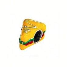 1 Stück Schmuckherstellung-Set mit Lebensmittel-Motiven wie Pommes, Hamburger, Sandwich, Kuchen, Eis, Cola, Wassermelone, Avokado für Anhänger, Armbänder und Schmuck